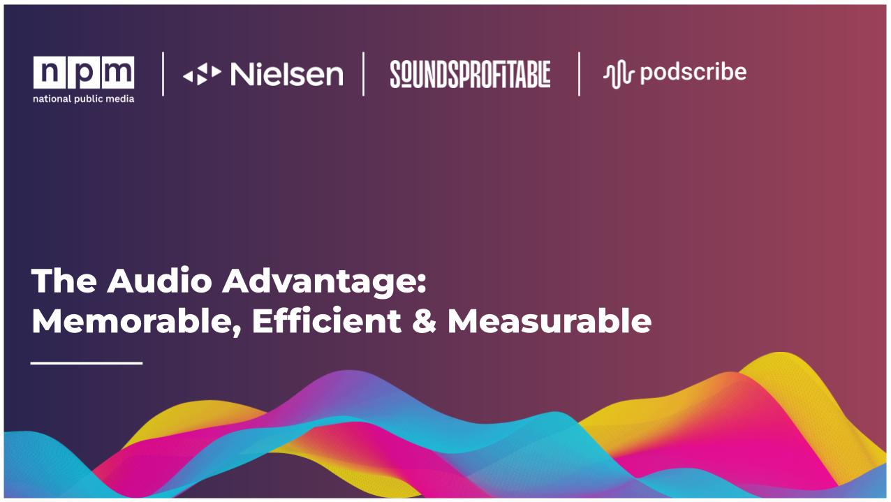 The Audio Advantage: Memorable, Efficient, Measurable